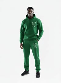 Image 4 of YAC Green 5 Star Mesh Blend Sweatsuit 