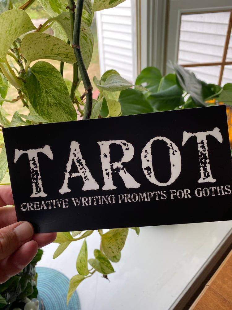 Image of Tarot creative writing stickers 7.5” x 3.75