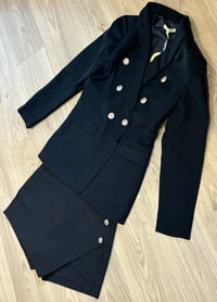 Image 2 of Black wrap skort 