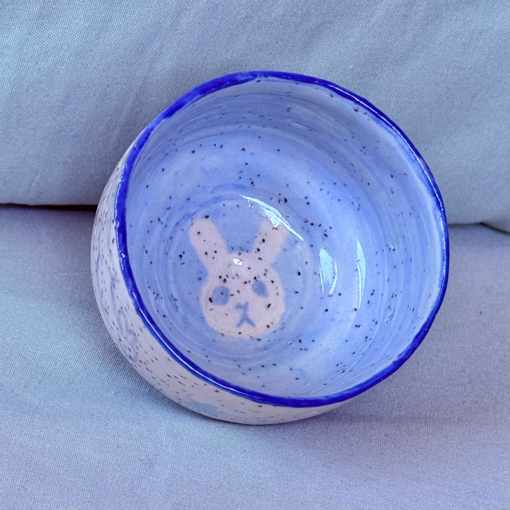 image of blue bunny cup