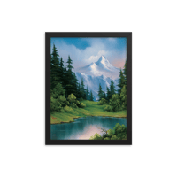 Image 1 of Happy Little Trees Framed Art