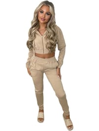 Image 2 of “Chloe” Hooded Jogger Two-Piece Set