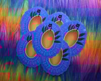 Image 1 of Tropical Mango Sticker With Hand-Drawn Pattern 🥭🌿