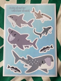 Image of Cute Sharks Sticker Sheets