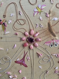 Image 2 of ✨WHOLESALE✨ Simple Rhodochrosite Gem Drop Necklace