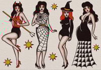 Halloween ladies 