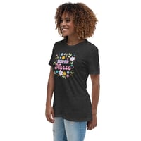 Image 10 of Women's Relaxed T-Shirt, Super Nurse Flower Power Tee