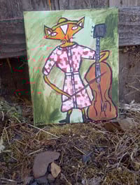 Image 9 of Fox Playing Stand Up Bass 