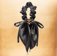 Image 2 of Elegant Chanel / Celine Scrunchies with Pearls
