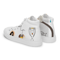 Image 4 of “Yolkjammer” Men’s high top canvas shoes