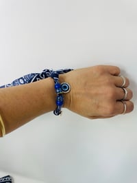 Image 6 of *EN STOCK* Ensemble Pochette passeports, pochette transparente bracelet bandana marine
