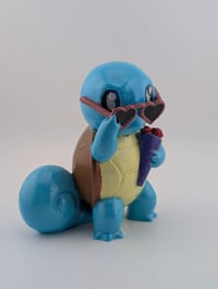Image 1 of Valentine's Day Squirtle Handpainted FanArt Figurine