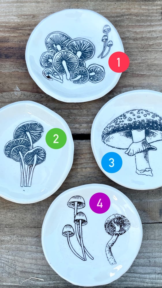 Image of Mushroom trinket dishes 