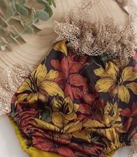 Image 3 of Photoshoot body | sitter girl | romper Marella | age 9-12 months | mustard flowers 