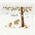 Children Wall Decal Vinyl Wall Sticker tree decal - Forest Friends with custom name - KK116
