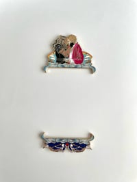 Image 3 of Ship Bracket Enamel Pins