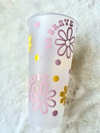 Image 2 of Affirmation Flowers Cold Cup