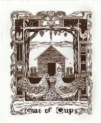 Image 4 of Two of Cups Chicken Print