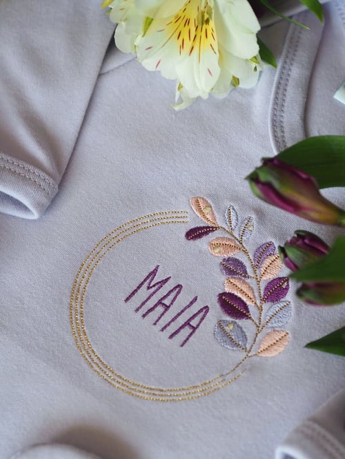 Image of Autumn Dew - Lilac Sleepsuit