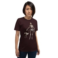 Image 13 of Antique Anatomical Illustration Human and Bird Skeleton Unisex t-shirt