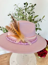 Image 4 of Lilac Pheasant Fedora Hat