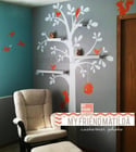 NEW Shelf Tree with Birds & Squirrels - vinyl sticker wall decal with shelves - KK125 - Children Bab