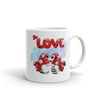 Lady bug Love mug white background glossy mug