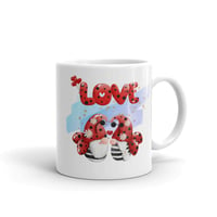 Image 1 of Lady bug Love mug white background glossy mug