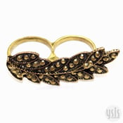 Image of Leaf Double Finger Ring