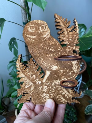 Image of Engraved Propagation Hanger - Owl