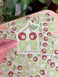 Image 3 of I love you cherry much smiski sticker!