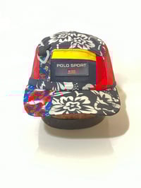 Image 1 of Polo Sport Red Reflective Swords Upcycled 5-Panel
