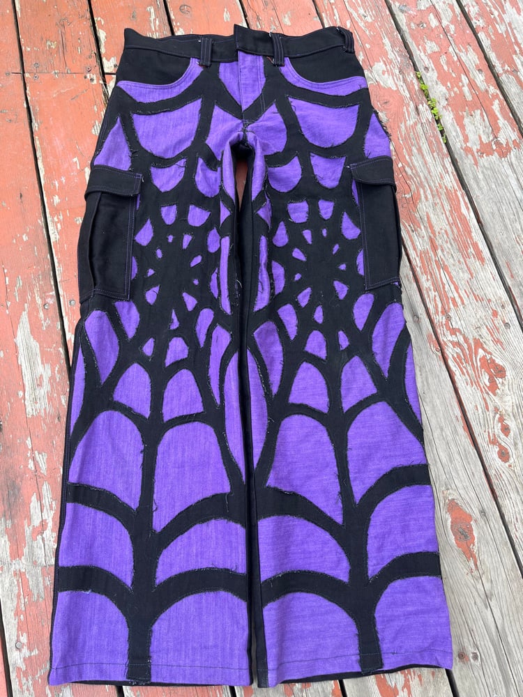 Image of spiderweb jeans