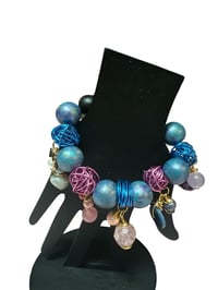 Messy Wire Beaded Bracelet 