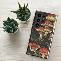 Image 1 of Dark Cottagecore Goth Inspired Vibrant Mushroom Tough case for Samsung®