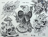 Great Wave Flashbook Sheet 2