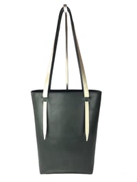 Image 1 of Sac cabas Vert Nuit et Doré 