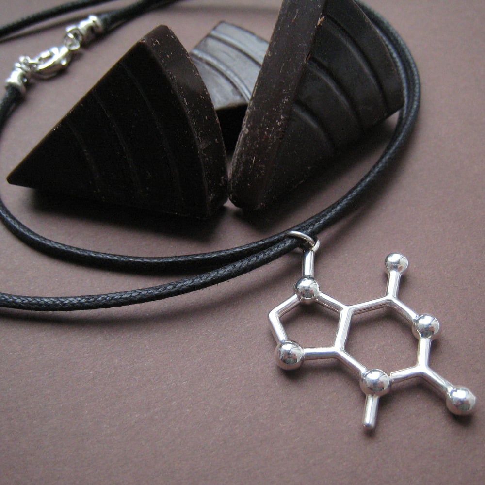Image of theobromine necklace - black