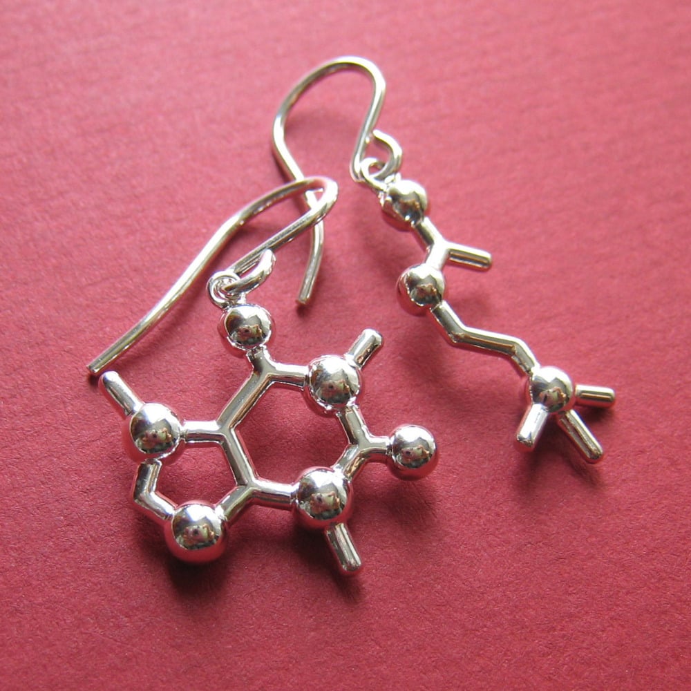 molecular earrings mixed