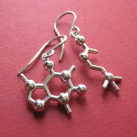 Image 1 of mixed molecular earrings