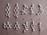 Image 2 of mixed molecular earrings
