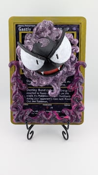 Image 1 of Gastly Pokémon Handpainted TCG Wall Art