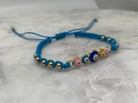 Image 2 of COLORFUL  EYE BRACELETS light blue 