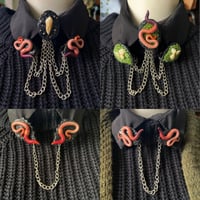 Image 1 of Worm Sweater & Collar clips