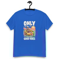 Image 9 of Unisex classic tee, Good Vibes Skeleton Funny Tee