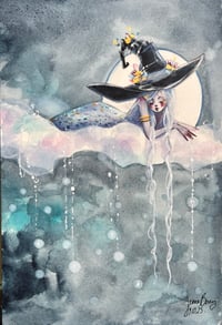 Image 4 of Ghealach - the moon witch- inktober 9
