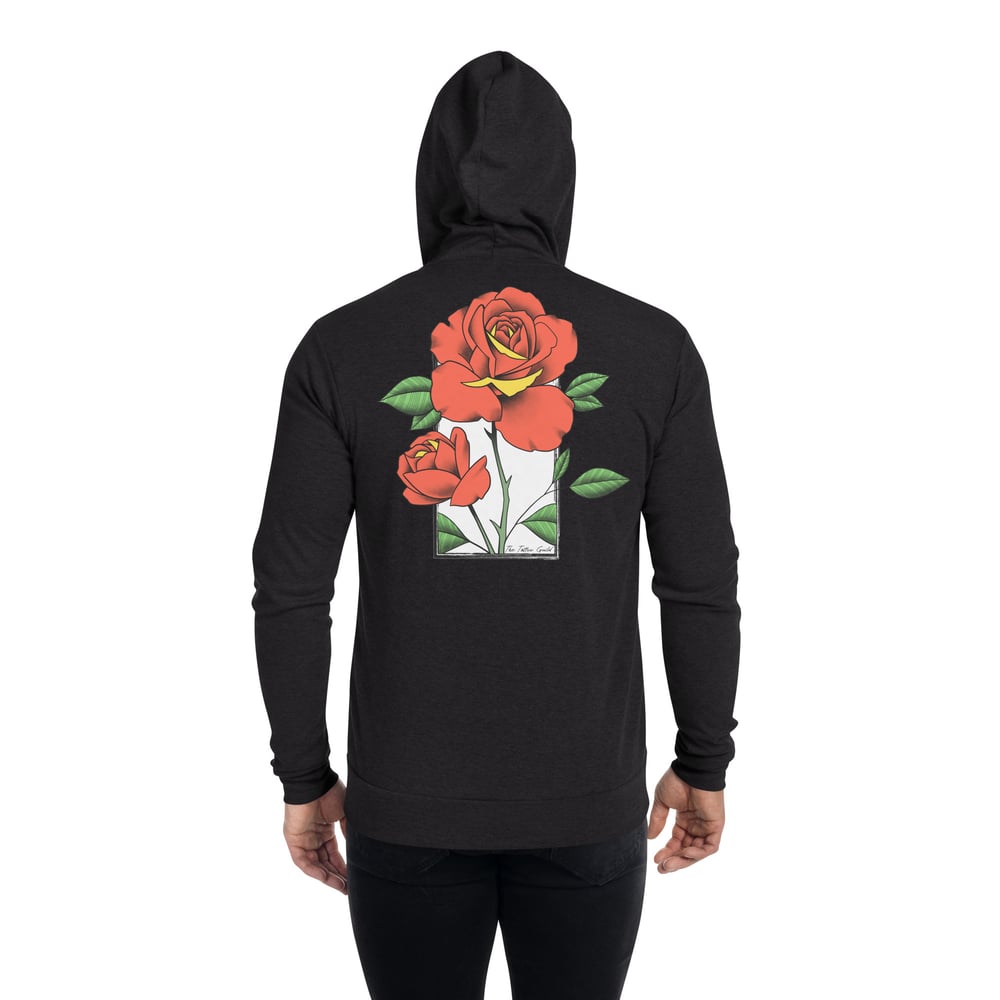 Roses Unisex zip hoodie