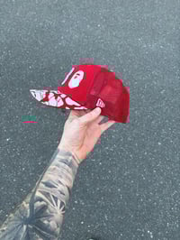 Image 2 of  MESH BACK RED BOSTON RED SOX FITTED CAP