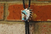 Image of Vintage 70s Zuni Raymond Quam Bolo Tie