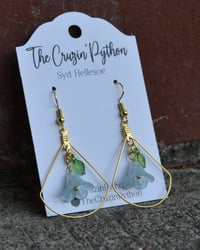 IN BLOOM baby blue earrings